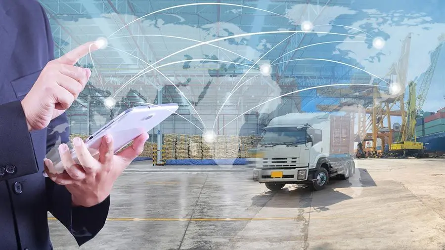 Digital logistics visualization with vehicles